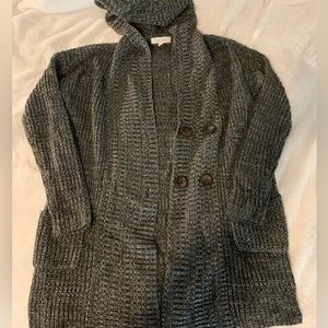 womens hodded cardigan🩶